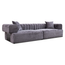 Moreno - Modern Grey Fabric 4-Seater Sofa