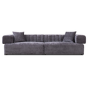 Moreno - Modern Grey Fabric 4-Seater Sofa