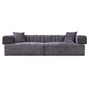 Moreno - Modern Grey Fabric 4-Seater Sofa