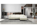 Frazier - Modern Light Grey Leather Sectional Sofa with 3 Recliners