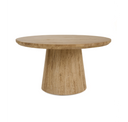 Velma - Modern Travertine Marble Round Dinette Table