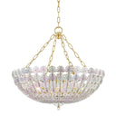 Aged Brass Floral Park Chandelier 24.5" by Hudson Valley