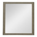 Lois - Modern Beige Shagreen + Brass Nightstand