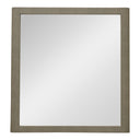 Lois - Modern Beige Shagreen Mirror