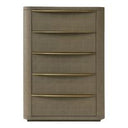 Lois - Modern Beige Shagreen Mirror