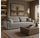 Loki - Modern Grey Fabric 4-Seat Sofa