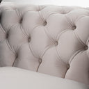 Clarice - Transitional Light Beige Velvet Sofa