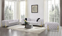 Clarice - Transitional Light Beige Velvet Chair