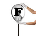 Silver Monogram Balloon by Oliver Gal, view 53