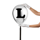 Silver Monogram Balloon by Oliver Gal, view 103