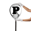Silver Monogram Balloon by Oliver Gal, view 123