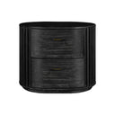 fields - modern black acacia bedroom set