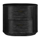 Fields - Modern Black Acacia Nightstand
