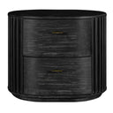 Fields - Modern Black Acacia Nightstand