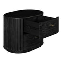 Fields - Modern Black Acacia Nightstand