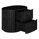 Fields - Modern Black Acacia Nightstand