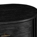 Fields - Modern Black Acacia Nightstand