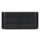 Fields - Modern Black Acacia Mirror