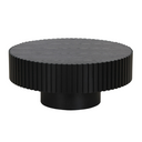 Pierre - Modern Black Ash Small Round Coffee Table