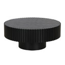 Pierre - Modern Black Ash Small Round Coffee Table