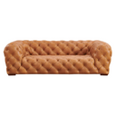 Dexter - Transitional Camel Full Italian Leather 3-Seat Sofa