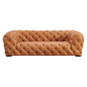 Dexter - Transitional Camel Full Italian Leather 3-Seat Sofa