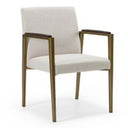 Cairo - Italian Modern Faux Marble & Pecan Elm Extendable Dining Table