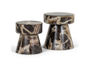 Marlow - Modern Faux Marble End Table Set