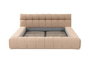Tyree - Modern Tufted Sand Fabric Bed