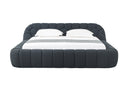 Yolonda - Modern Black Fabric Bed