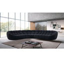 Yolonda - Modern Black Fabric Bed