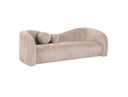 Calico - Contemporary Beige Weave Fabric 3-Seat Sofa