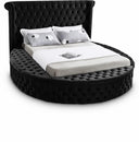 Luxus Velvet Upholstered Bed - Black