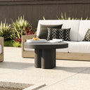 Bruni - Modern Black Concrete Coffee Table