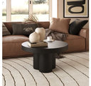 Bruni - Modern White Concrete End Table