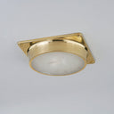 Aged Brass Greenwich Flush Mount 11.75" by Hudson Valley, view 2
