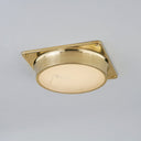 Aged Brass Greenwich Flush Mount 11.75" by Hudson Valley, view 3