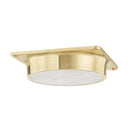 Aged Brass Greenwich Flush Mount 11.75" by Hudson Valley