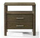 Carolina - Modern Grey Fabric + Wenge Bed