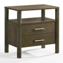 Carolina - Modern Grey Fabric + Wenge Bedroom Set