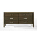 Carolina - Modern Grey Fabric + Wenge Bedroom Set