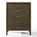 Carolina - Modern Grey Fabric + Wenge Bed