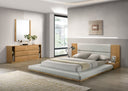 jagger modern natural oak bed