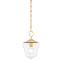 Aged Brass Greene Pendant 8.25" by Hudson Valley