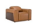 Sandstone - Modern Brown Leather Electric Recliner Chair