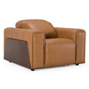 Sandstone - Modern Brown Leather Electric Recliner Chair