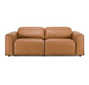 Sandstone - Modern Brown Leather Sofa Set w/ Electric Recliners
