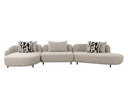 Marge - Contemporary Beige Sectional Sofa