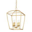 Gold Leaf Bryant Lantern 17" by Hudson Valley