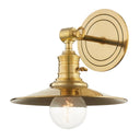 Aged Brass Garden City Wall Sconce 9.5" by Hudson Valley